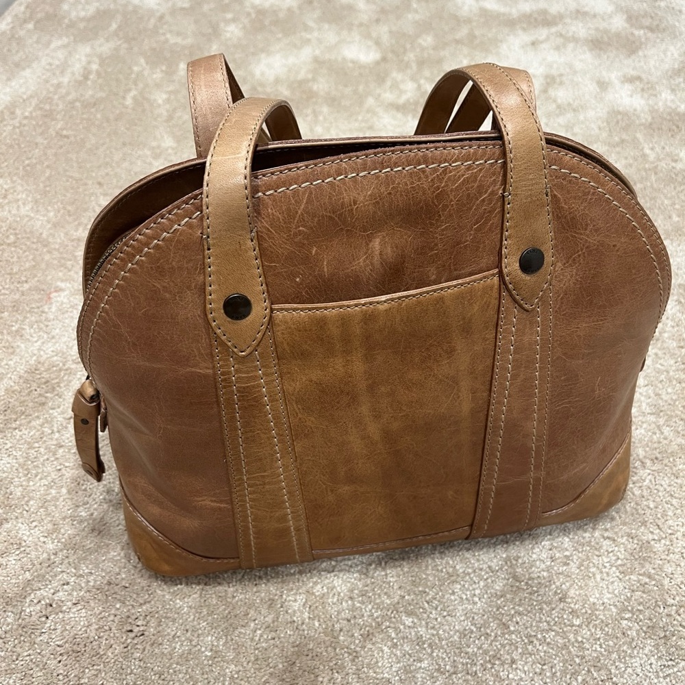 Frye Melissa Dome Leather Satchel